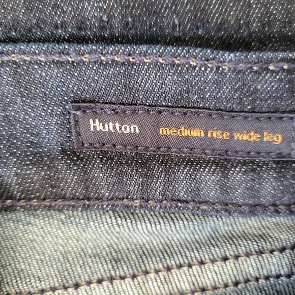 Citizens Of Humanity Jeans  Medium Rise Wide Flare Leg Dark Wash  Size 28 - Picture 5 of 16